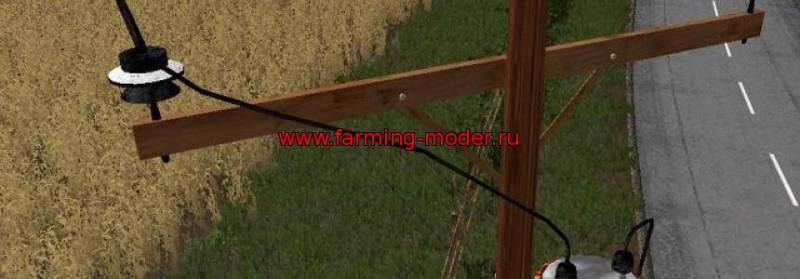 Объект"BRITISH STYLE ELECTRIC POLES " для Farming Simulator 2015