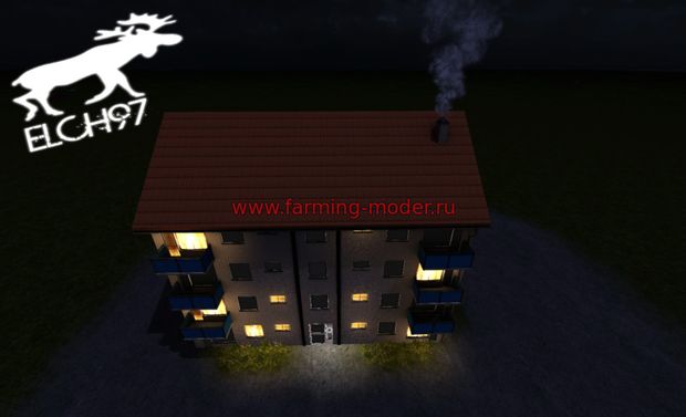 Объект I3D "Apartment house V 1.0" для FS-2017