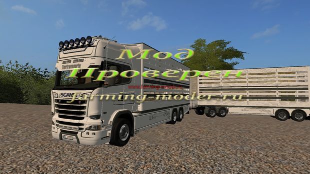 Мод "FS_17_Scania_Viehtransporter.zip" для Farming Simulator 2017