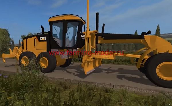 Мод "CAT 140M ROAD GRADER" для FS-2017