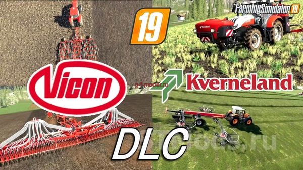 DLC Kverneland & Vicon Equipment Pack FS-19